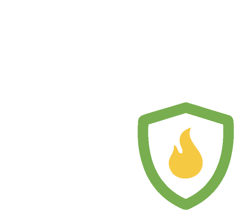 House with gas shield